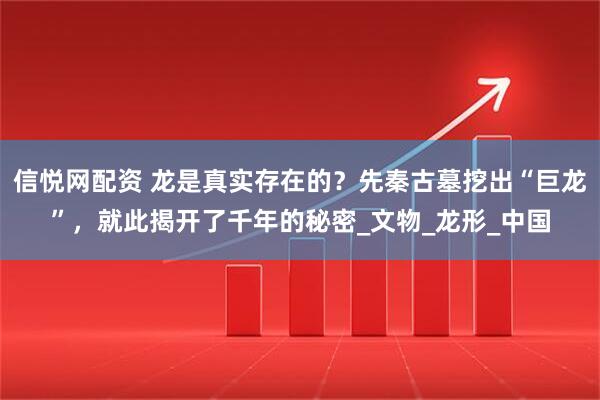 信悦网配资 龙是真实存在的？先秦古墓挖出“巨龙”，就此揭开了千年的秘密_文物_龙形_中国