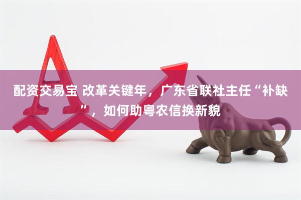配资交易宝 改革关键年，广东省联社主任“补缺”，如何助粤农信换新貌