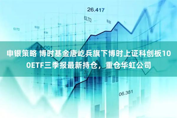 申银策略 博时基金唐屹兵旗下博时上证科创板100ETF三季报最新持仓，重仓华虹公司